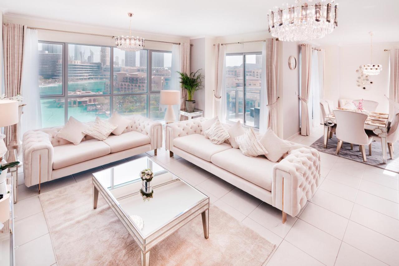 Elite Royal Apartment - Full Burj Khalifa & Fountain View - Brilliant - 2 Bedrooms & 1 Open Bedroom Without Partition Dubaj Exteriér fotografie