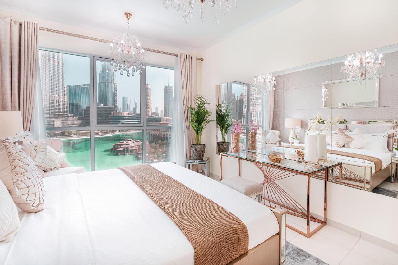 Elite Royal Apartment - Full Burj Khalifa & Fountain View - Brilliant - 2 Bedrooms & 1 Open Bedroom Without Partition Dubaj Exteriér fotografie