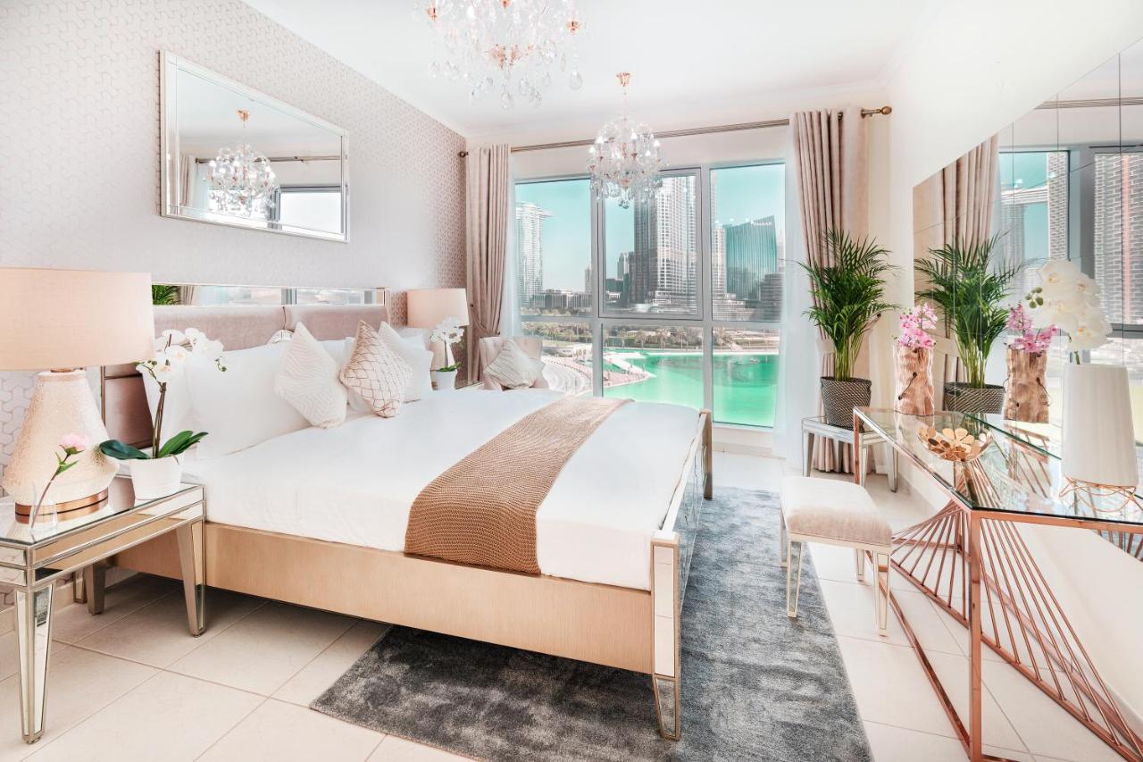Elite Royal Apartment - Full Burj Khalifa & Fountain View - Brilliant - 2 Bedrooms & 1 Open Bedroom Without Partition Dubaj Exteriér fotografie